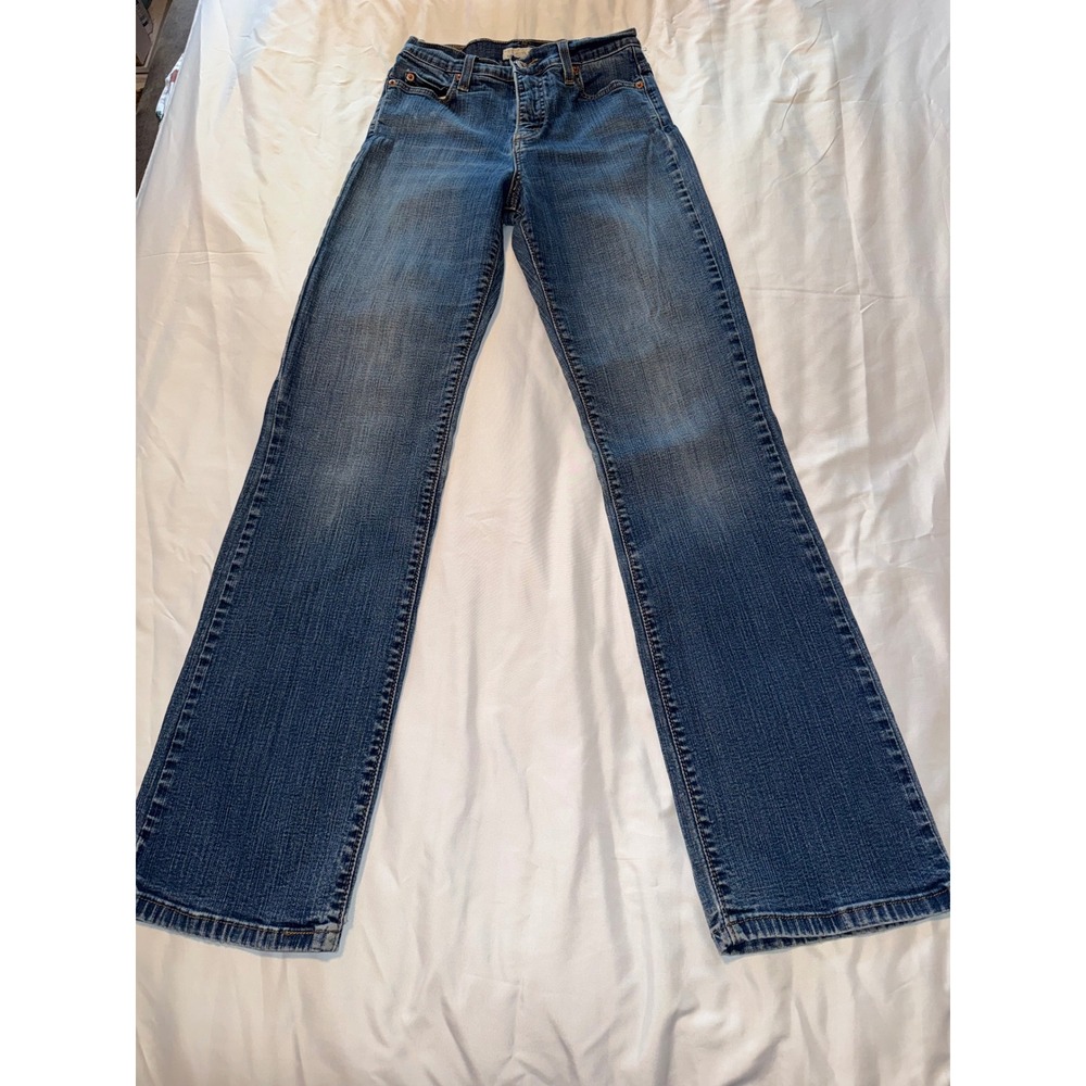 Levis 512 Perfectly Slimming Bootcut Jeans Medium Wash Denim Womens 4M